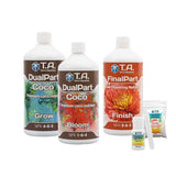 Pack pour fibre de coco : engrais de croissance, de floraison et FinalPart en 1 L, test et pH- en poudre