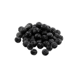 Haufen schwarzer Bioballs aus Kunststoff mit Lamellen, biologische Trägermaterialien für Teichfilter