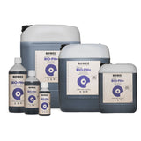 Flacon de Bio-Up BioBizz, correcteur de pH+ biologique, sur fond blanc