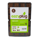 Plateau de 24 cubes de bouturage Eazy Plug, cubes bruns percés au centre