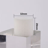 Éponge de culture en mousse blanche de 32 mm de diamètre et 28 mm de haut