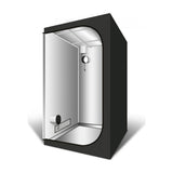 Chambre de culture GreenCube G-Light 60 x 60 x 160 cm vue de trois quarts, porte ouverte