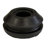 Joint passe-paroi noir de 13 mm à gorge large pour paroi de 5 mm, vu de profil