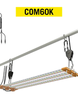 Kit LED Cosmorrow 60 W à spectre complet, trois barres de 20 W sur leur support