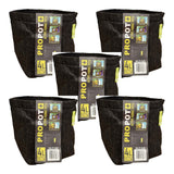 Lot de 5 pots textiles de 4 L