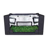 Probox Propagator M, chambre basse à poser, façade relevée sur un tapis de semis