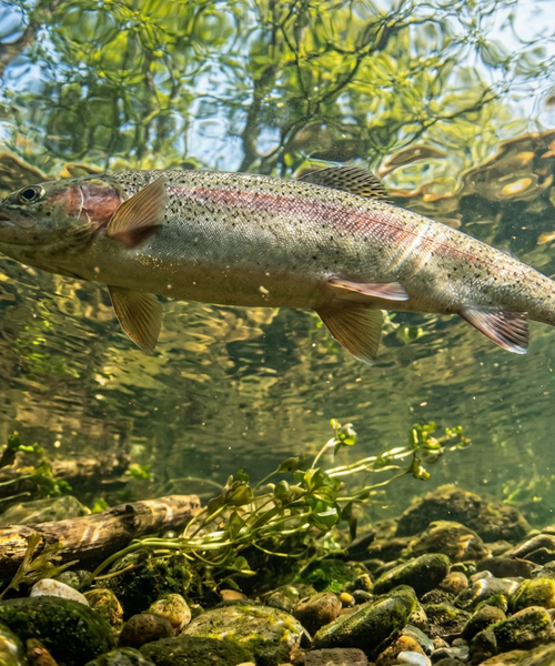 Élevage de truites en eau froide associé à des cultures