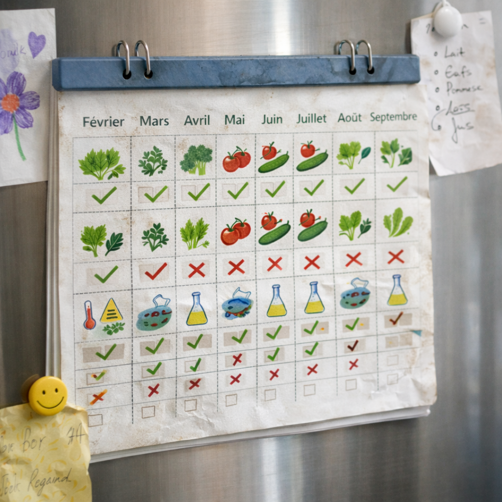 Calendrier pratique pour réussir en aquaponie