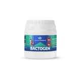 Pot of concentrated powdered bacteria Bactogen Aquatic Science for ponds, white lid and blue label