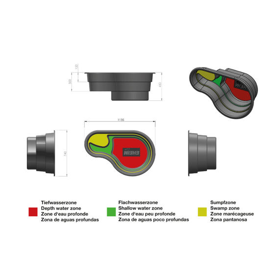 Preformed Lake 150L Pond