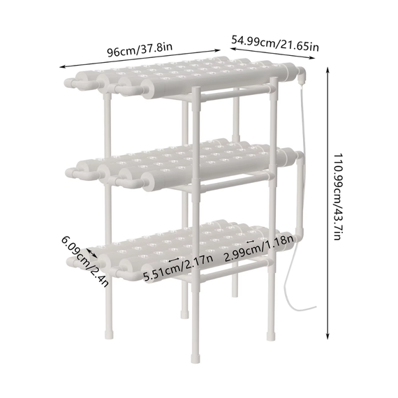 Tubes de culture hydroponique NFT