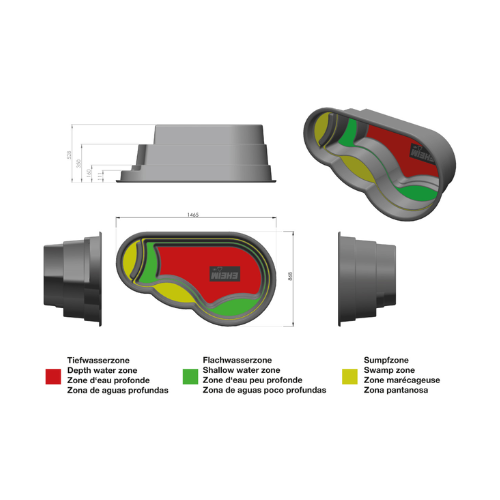 Preformed Lake 300L Pond