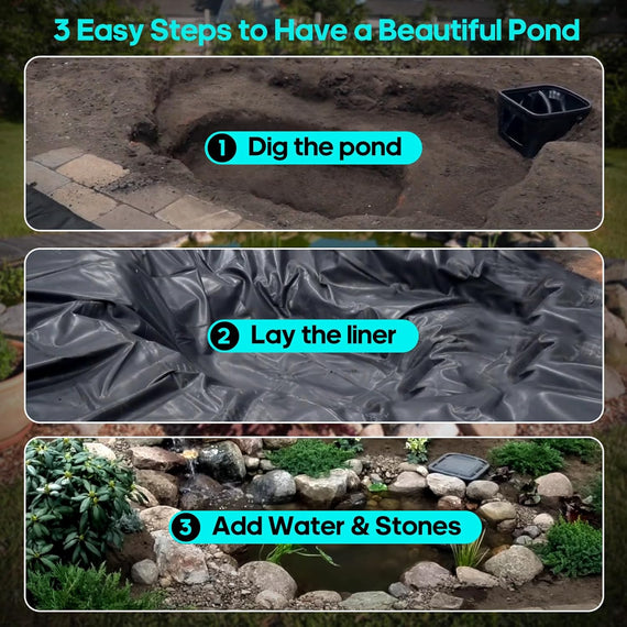 Bâche EPDM pour bassin : 3 X 2M 