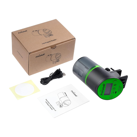 Distributeur Petbank avec packaging – livraison du distributeur automatique pour aquarium domestique