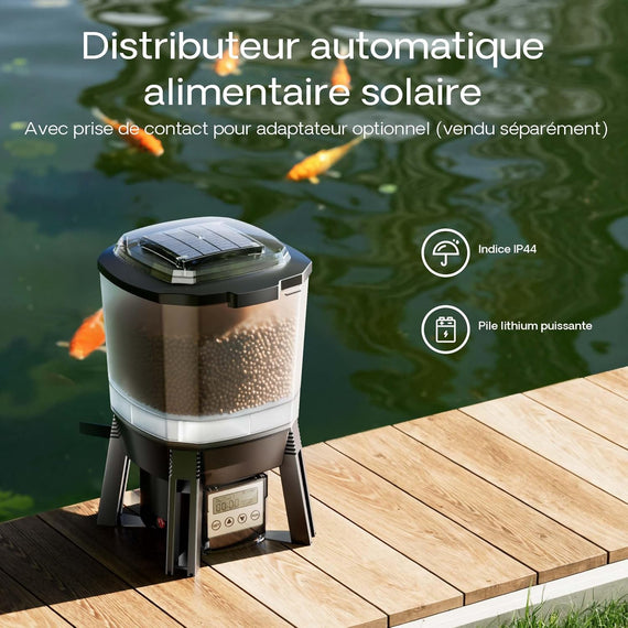 Distributeur automatique 6 L vue de détail – mécanisme rotatif et trappes de dosage des granulés