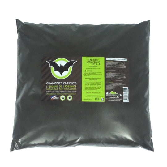 Sachet de 3 kg de Guanodiff Classic's, guano et sang séché