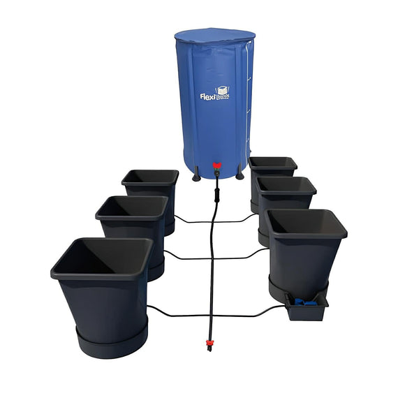 Système Autopot XL 6 pots de 25 L alimentés par un réservoir commun