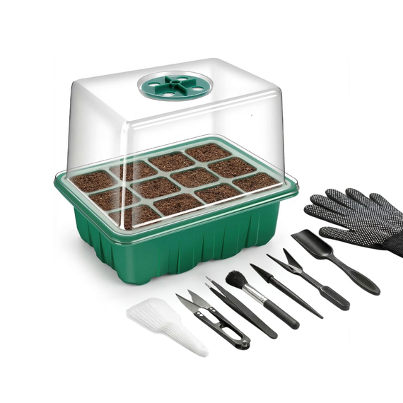 Kit de germination petite taille – mini germoir pour 6 ou 12 plants en hydroponie ou aquaponie