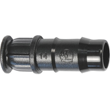 Bouchon cannelé noir de 16 mm marqué 16, pour fermer le bout d'une ligne de goutte à goutte