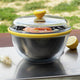 Marmite solaire Cosmo à double paroi de verre, avec plancha