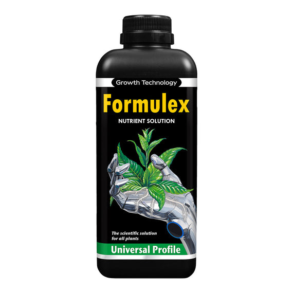 Bouteille d'un litre de Formulex, engrais minéral doux pour semis et boutures