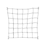 Filet de palissage PRONET 120 en caoutchouc noir, mailles carrées et crochets aux angles