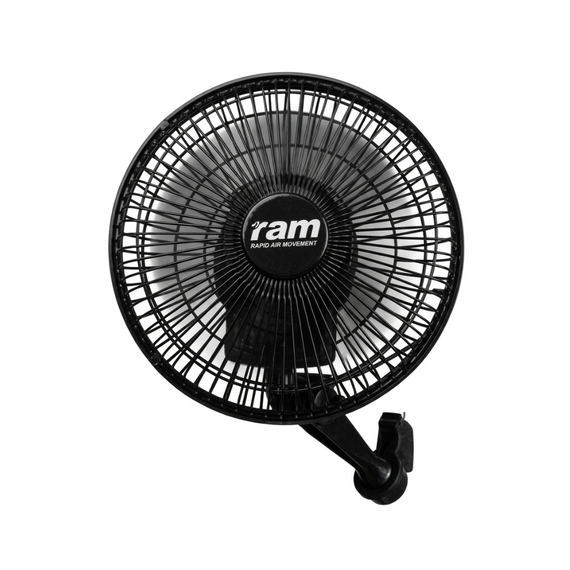 Ventilateur à pince oscillant 18 cm, 2 vitesses