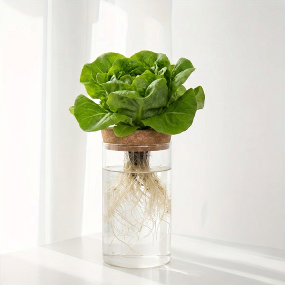 Vaso in vetro per metodo idroponico Kratky