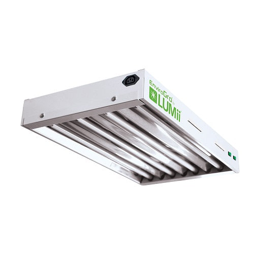 Rampe Envirogro LUMii à 4 néons T5 de 61 cm, vue de dessous avec ses tubes