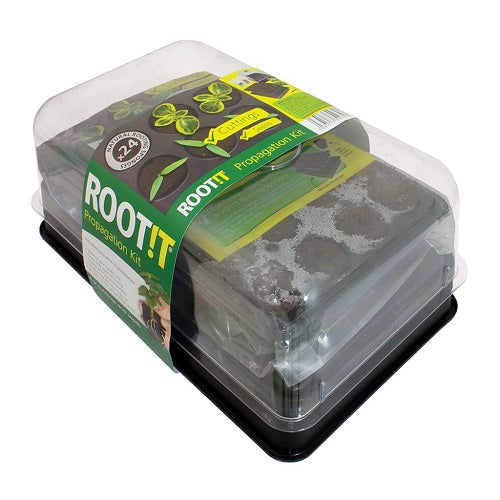 Kit de bouturage Root!t avec propagateur, couvercle transparent et 24 éponges d'enracinement