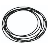 Couronne de tuyau goutte à goutte noir de 6 mm, enroulée sur fond blanc