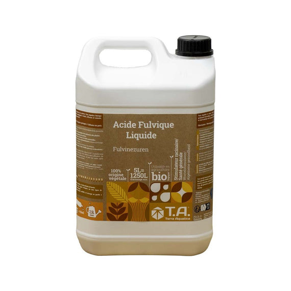 Bidon de 5 L d'acide fulvique liquide, biostimulant racinaire