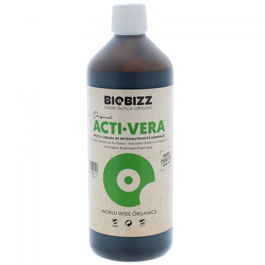 Bouteille d'un litre d'Acti-Vera BioBizz pour l'arrosage et la pulvérisation