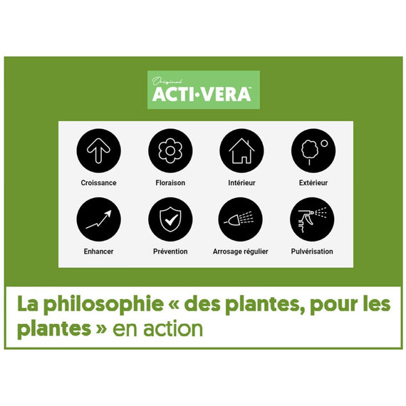 Autre vue de la bouteille d'Acti-Vera BioBizz d'un litre