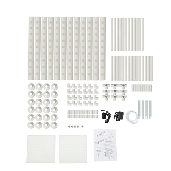 Food-Grade Hydroponic Grow Kit Soilless Cultivation 108 Planting Points for Garden Vegetable Tool