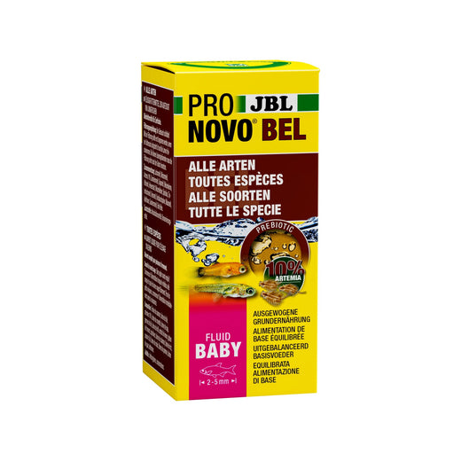 Flacon de 50 ml d'aliment liquide pour alevins JBL Pronovo Bel Fluid