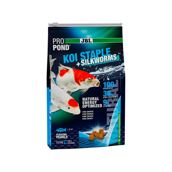 Sachet de 2 kg d'aliment pour koïs JBL ProPond Koi Staple aux vers à soie