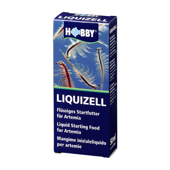 Lahvička Hobby Liquizell o objemu 50 ml, tekuté startovní krmivo pro nauplie artemie a plůdek