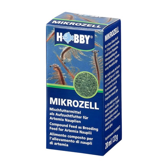Krabička Hobby Mikrozell 20 ml, krmivo pro odchov nauplií artemií