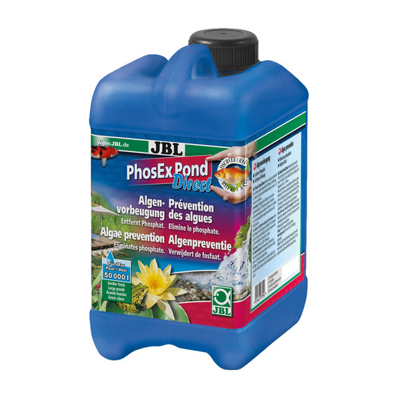 JBL PhosEx Pond Direct 2.5 L canister, liquid phosphate remover for ponds