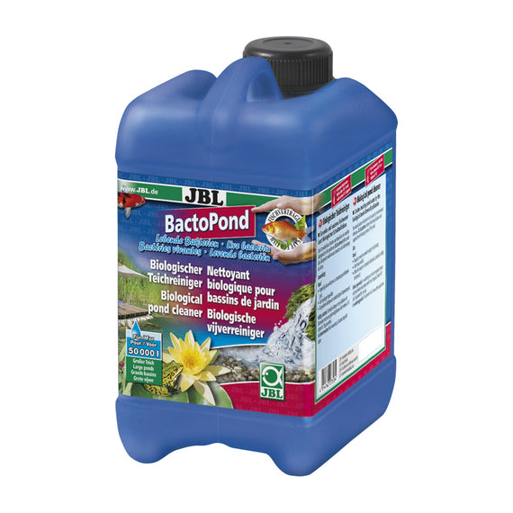 Bidon JBL BactoPond 2,5 L, bactéries vivantes pour grands bassins