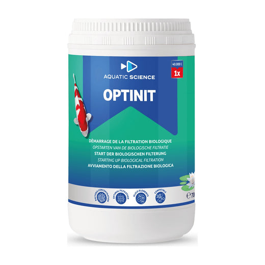 Pot de bactéries de démarrage Aquatic Science Optinit 700 g pour bassin jusqu'à 40 000 litres