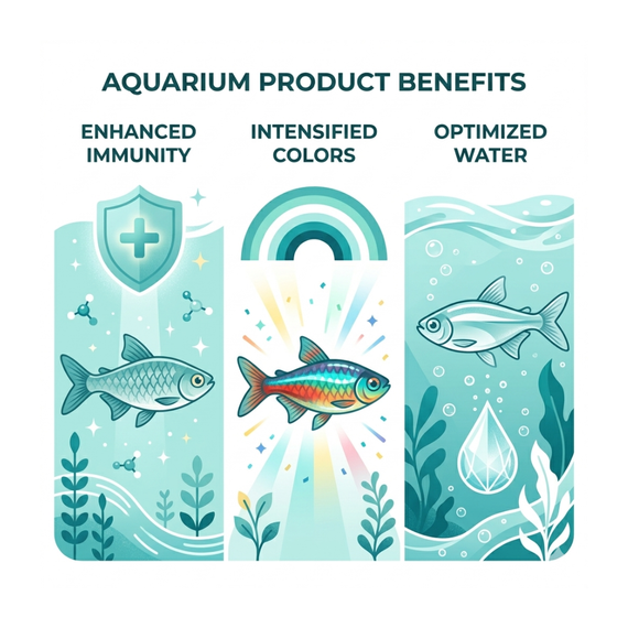 Bénéfices d'eSHa OPTIMA : immunité renforcée, couleurs intensifiées et croissance favorisée des poissons