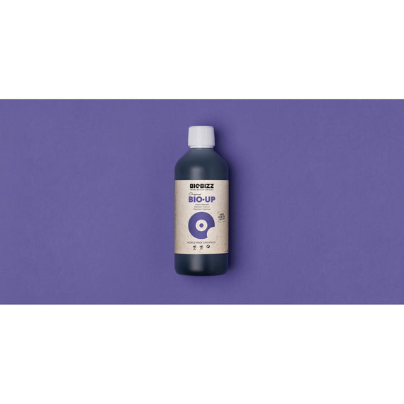 Bouteille de Bio-Up BioBizz à base d'acides humiques, vue de face