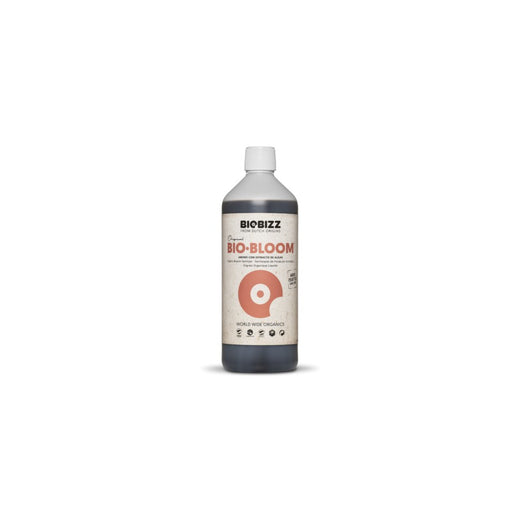 Bouteille d'un litre d'engrais bio Bio Bloom de BioBizz pour légumes-fruits