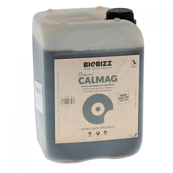 Flacon de CalMag BioBizz 5 L, calcium et magnésium liquide