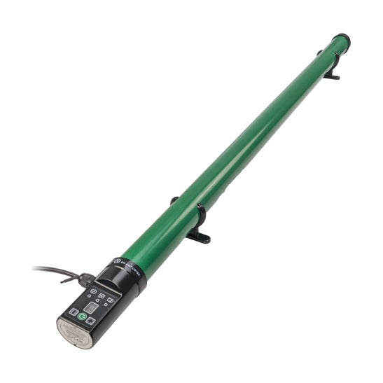 Chauffage tubulaire Ecoheat de 240 W et 122 cm, tube vert avec son boîtier de réglage en bout