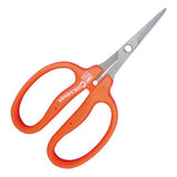 Ciseaux Chikamasa B-500SLF à poignées orange en anneaux et lames inclinées en inox