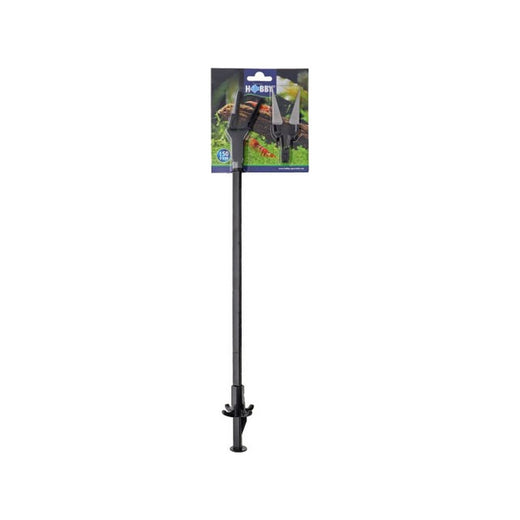 Outil Hobby Aqua Tool 2 en 1 de 50 cm, ciseaux et pince pour aquarium, sur sa carte d'emballage
