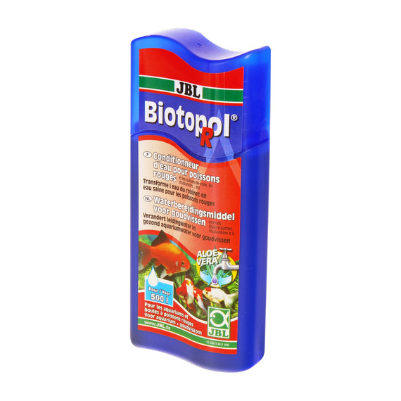 Frasco JBL Biotopol R 250 ml, acondicionador de agua para peces de colores